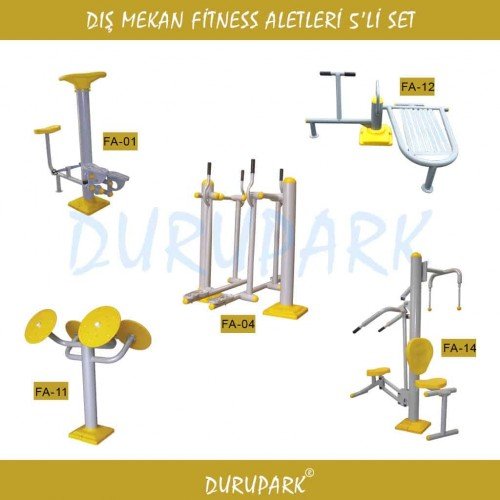 Dış Mekan Fitness Aletleri 5’li Set