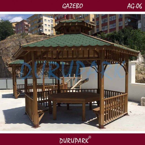 AG06 - Altıgen 4mx4m Gazebo