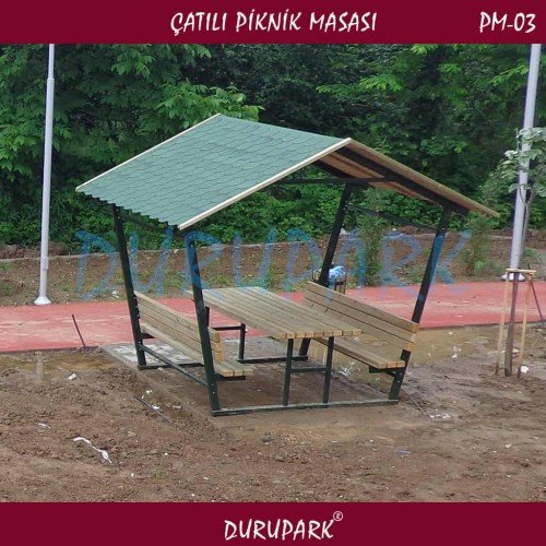 PM03 - Çatılı Piknik Masası