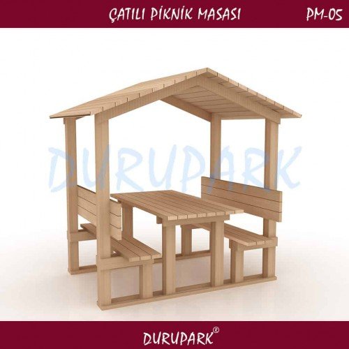 PM05 - Çatılı Piknik Masası